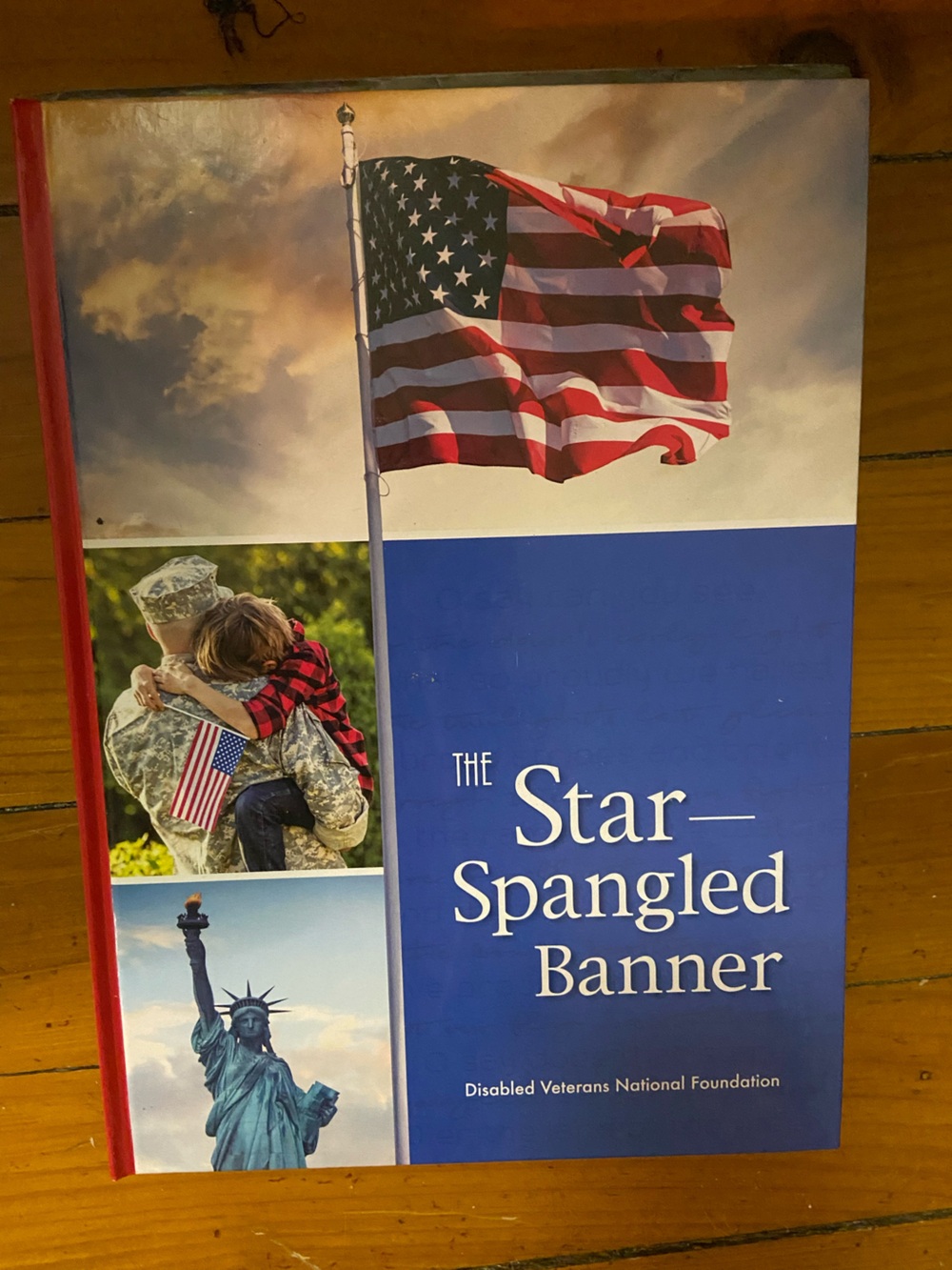 Star Spangled Banner Book National Anthem Patriotic Red White Blue USA  4th July